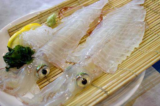 佐賀呼子のイカ活き造り 佐賀呼子のイカ活き造り イカ,姿造り,活き造りの写真素材