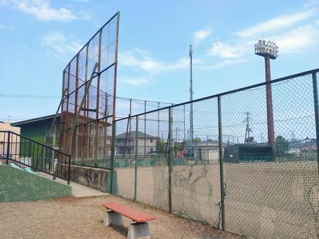 古い野球場 古い野球場 野球場,市民球場,草野球の写真素材