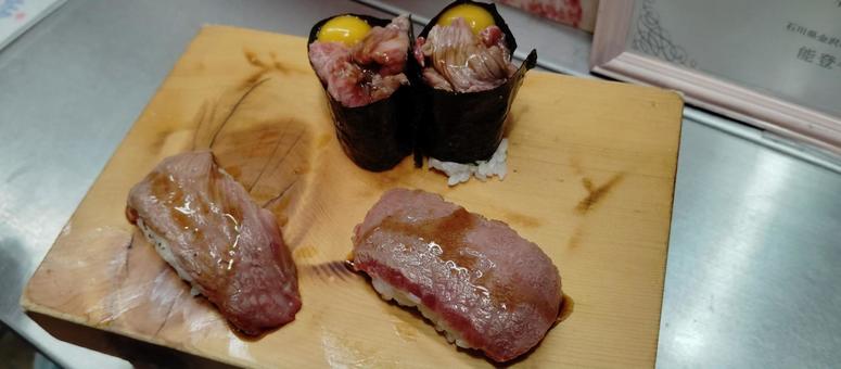 肉寿司 肉寿司 飲食物,おいしそう,食べ物の写真素材