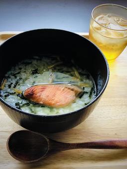 美味しい鮭茶漬け(アップver.) 美味しい鮭茶漬け(アップver.)の写真
