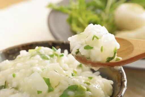 春の七草粥 春の七草,七草,七草粥の写真素材