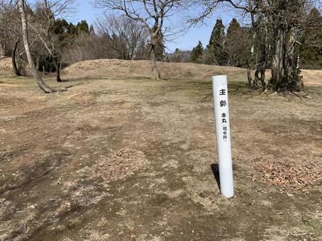 玄蕃尾城2 玄蕃尾城,城址,続日本100名城の写真素材