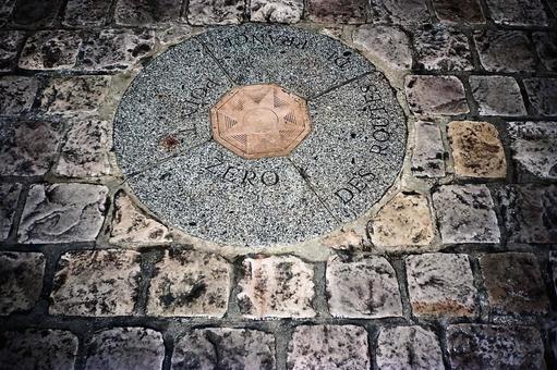 0105- ポワンゼロデルートドフランス パリ,フランス,ポイントゼロの写真素材