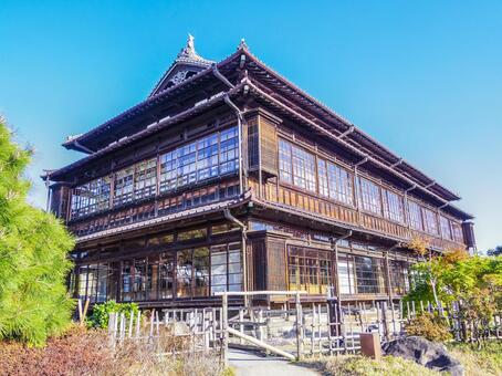 【群馬県】前橋市・臨江閣 臨江閣,前橋市,日本庭園の写真素材