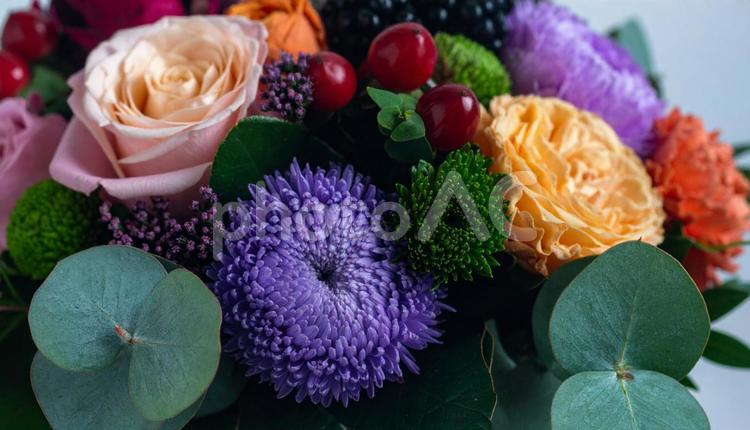 生花の花束・フラワーアレンジメント フラワーアレンジメント,花,ギフトの写真素材