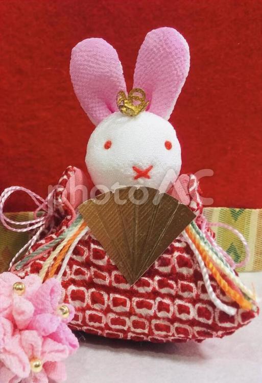 お雛様(手作り)ちりめん細工 何人もありません,お雛様,姫の写真素材