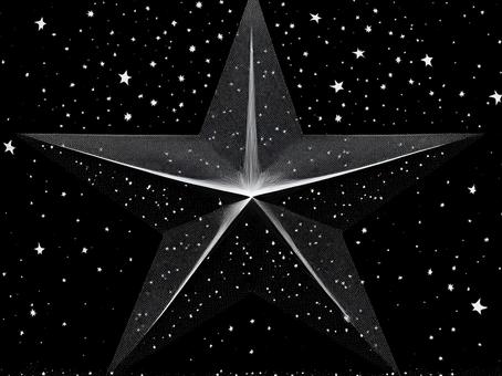 白のキラキラ星_AS000004 白のキラキラ星_AS000004の写真