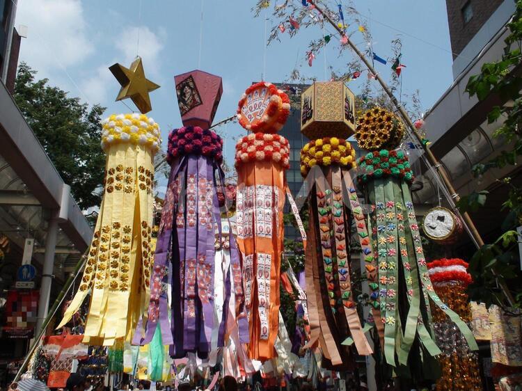 仙台七夕まつり 仙台七夕まつり,仙台七夕,仙台七夕祭りの写真素材