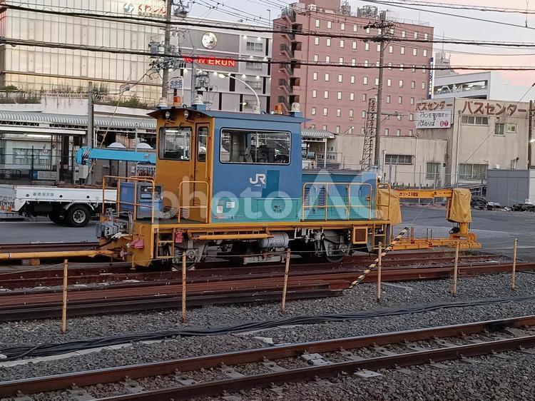 桑名駅で見れる保線車 三重県,桑名市,桑名駅の写真素材