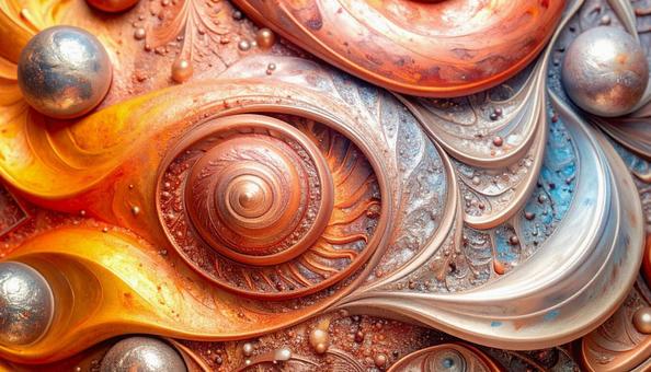 金属の装飾 金属の装飾の写真