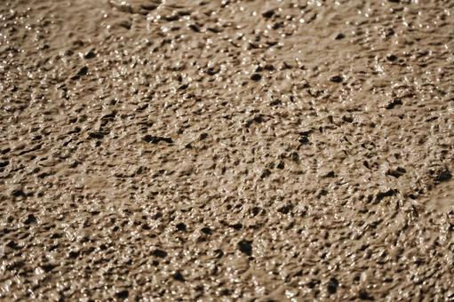 有明海の干潟のテクスチャ2 干潟,泥,テクスチャーの写真素材