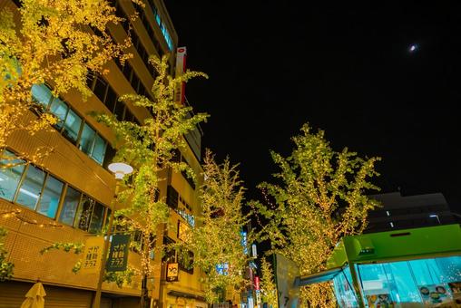 【佐賀】夜の佐賀駅周辺の写真