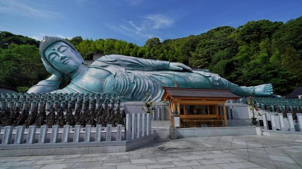 スヤスヤ涅槃像 眠い,涅槃像,南蔵院の写真素材