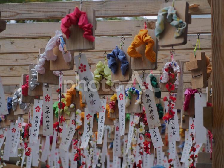 大阪府　服部天神宮　下駄回廊 服部天神宮,足の神様,豊中市の写真素材