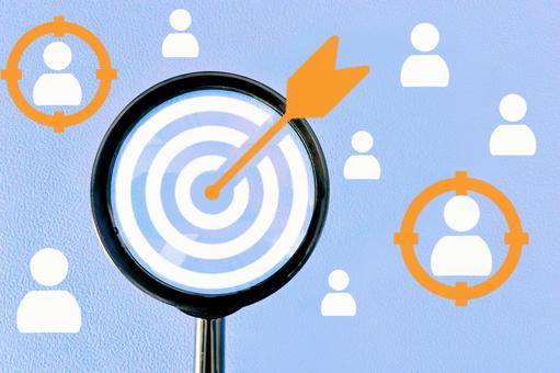 ターゲットを探す・ビジネスの調査 ターゲット,マーケティング,戦略の写真素材