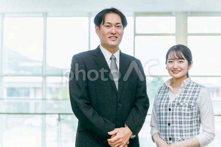 ビジネスマンとビジネスウーマン ビジネス,転職,企業の写真素材