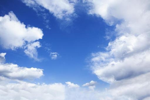 冬の空2月23 冬,2月,青空の写真素材