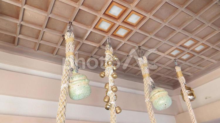 二見興玉神社　拝殿の本坪鈴 二見興玉神社,夫婦岩,神社の写真素材