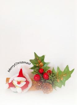 サンタさんとヒイラギ1の写真