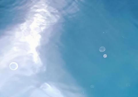 水面と泡のテクスチャ 水面と泡のテクスチャの写真