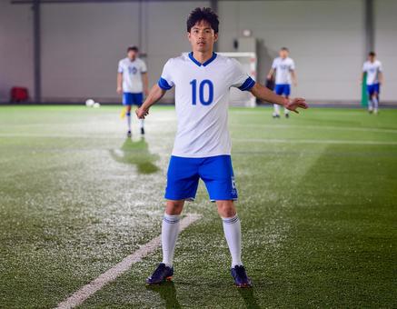 アマチュアフットサルチームの練習 アマチュアフットサルチームの練習の写真