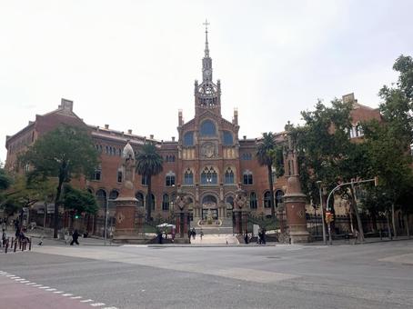 サン・パウ病院（バルセロナ） バルセロナ,スペイン,サン・パウ病院の写真素材