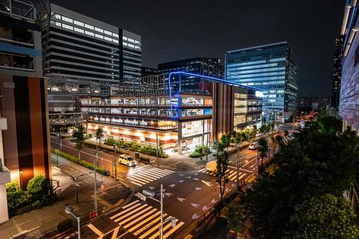 豊洲 夜景 豊洲 夜景 豊洲,東京,夜の写真素材