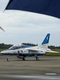 初撮影のブルーインパルス 初撮影のブルーインパルス ブルーインパルス,航空自衛隊,空の写真素材