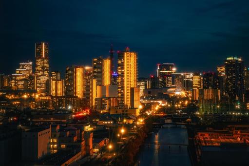 水辺の都会(横浜市) 水辺の都会(横浜市)の写真