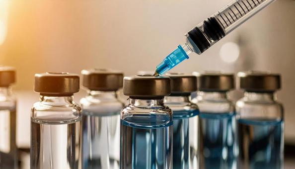 注射イメージ 薬剤を抽出している注射器 注射イメージ 薬剤を抽出している注射器の写真