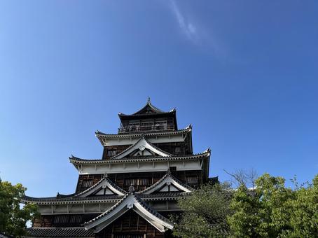 広島城 広島城,日本100名城,鯉城の写真素材