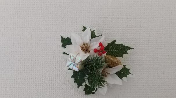 テーブルリース 装飾,輪,クリスマスの写真素材