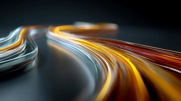 流れる光のエネルギーライン 流れる光のエネルギーラインの写真