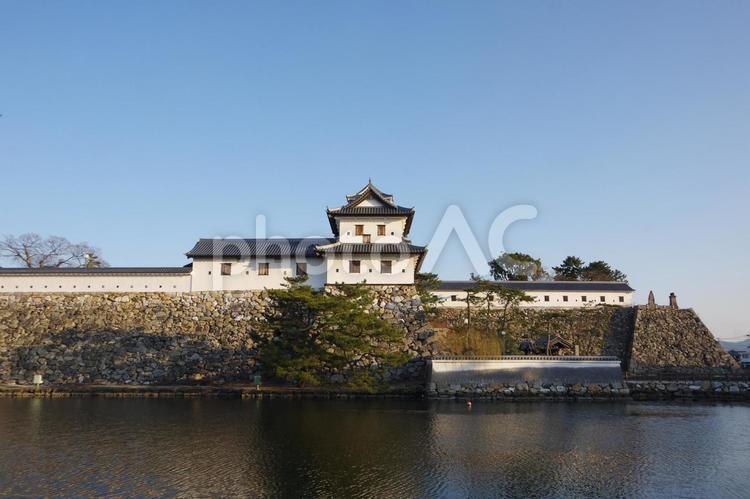 今治城の風景 -愛媛県今治市- 今治城,観光,風景の写真素材