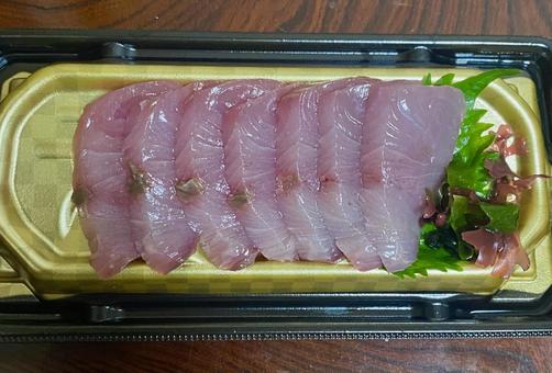 刺身 ブリ 海藻 刺身 ブリ 海藻 刺身,お刺身,ブリの写真素材