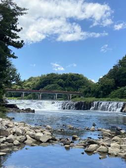 乙字ヶ滝 乙字ヶ滝 乙字ヶ滝,須賀川市,滝の写真素材