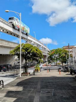 沖縄 安里駅周辺の風景 沖縄 安里駅周辺の風景の写真