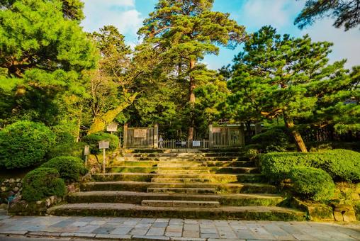【石川】兼六園 文化財指定庭園 兼六園,文化財指定庭園,庭園の写真素材