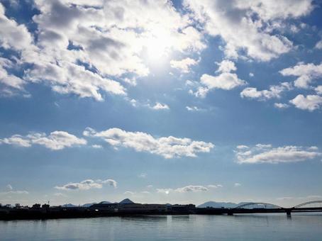 空と海 風景,海,空の写真素材