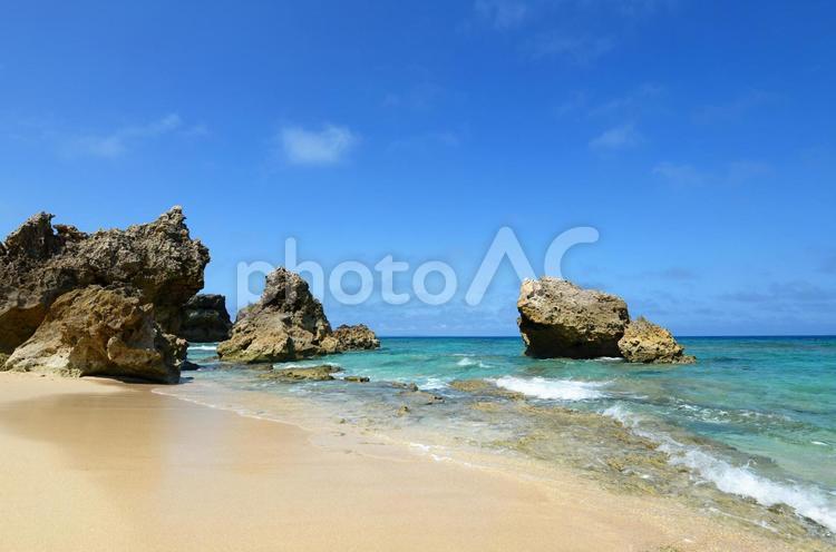 美しい海の風景 海,沖縄,自然の写真素材
