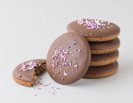 美味しそうな手作りクッキー、チョコ 美味しそうな手作りクッキー、チョコの写真