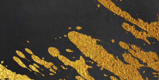 黒和紙に金の模様が描かれた高級感ある背景 和紙,黒,背景の写真素材