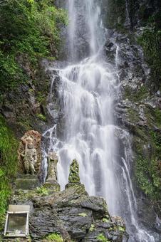 佐賀-【清水の滝】 佐賀,小城市,清水の滝の写真素材