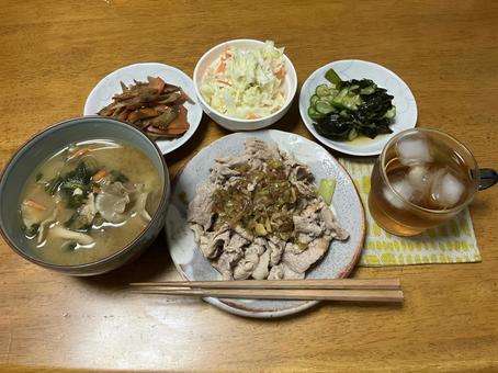自炊メシ 食事,おうちごはん,手作りご飯の写真素材