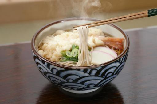 天ぷらそば はしあげ 天ぷらそば はしあげ 天ぷら蕎麦,そば,はしあげの写真素材