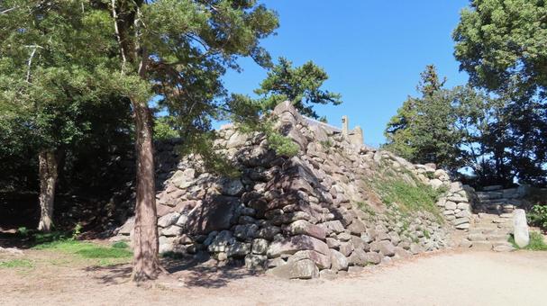 神戸城　天守台 神戸城,織田信孝,神戸氏の写真素材