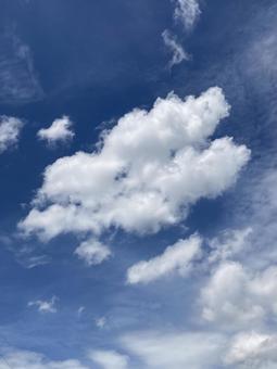 夏の雲 夏,空だけ,雲だけの写真素材