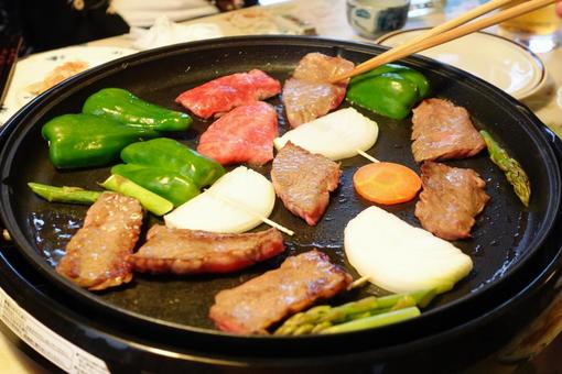 バーベキュー バーベキュー バーベキュー,焼肉,肉の写真素材
