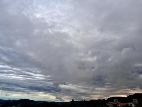 【空の写真】秋空 【空の写真】秋空 秋空,空,雲の写真素材