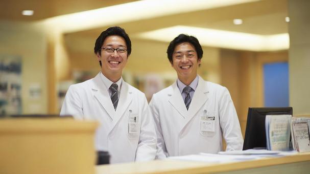 ナースステーションと二人の男性医師9 ナースステーションと二人の男性医師9の写真